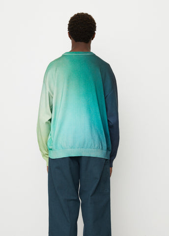 Gradation Printed Sweater