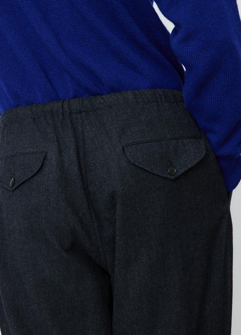 Refine Finished Wool Drawstring Pants