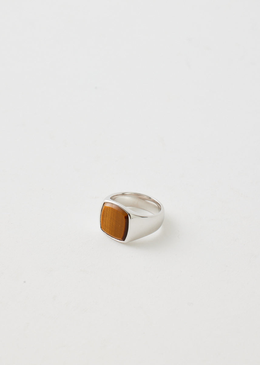 Cushion Tiger Eye Ring