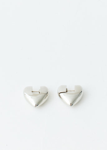 Small Solid Heart Earrings