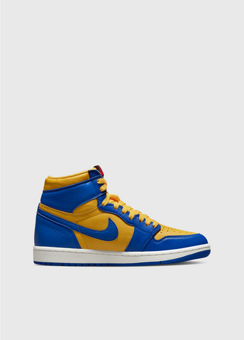 The new yellow on sale and blue jordans