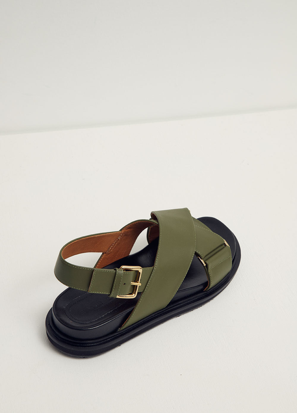 Marni Black Canvas Fussbett Sandals – BlackSkinny