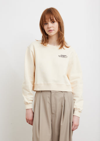 Rue De Richelieu Cropped Sweatshirt