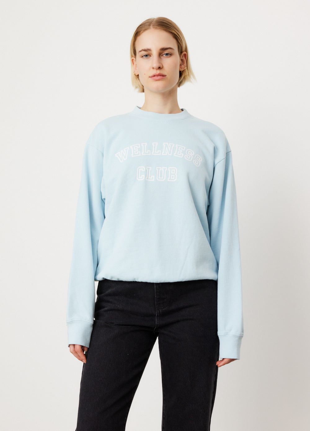 Wellness Club Flocked Crewneck