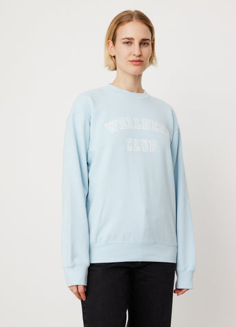 Wellness Club Flocked Crewneck