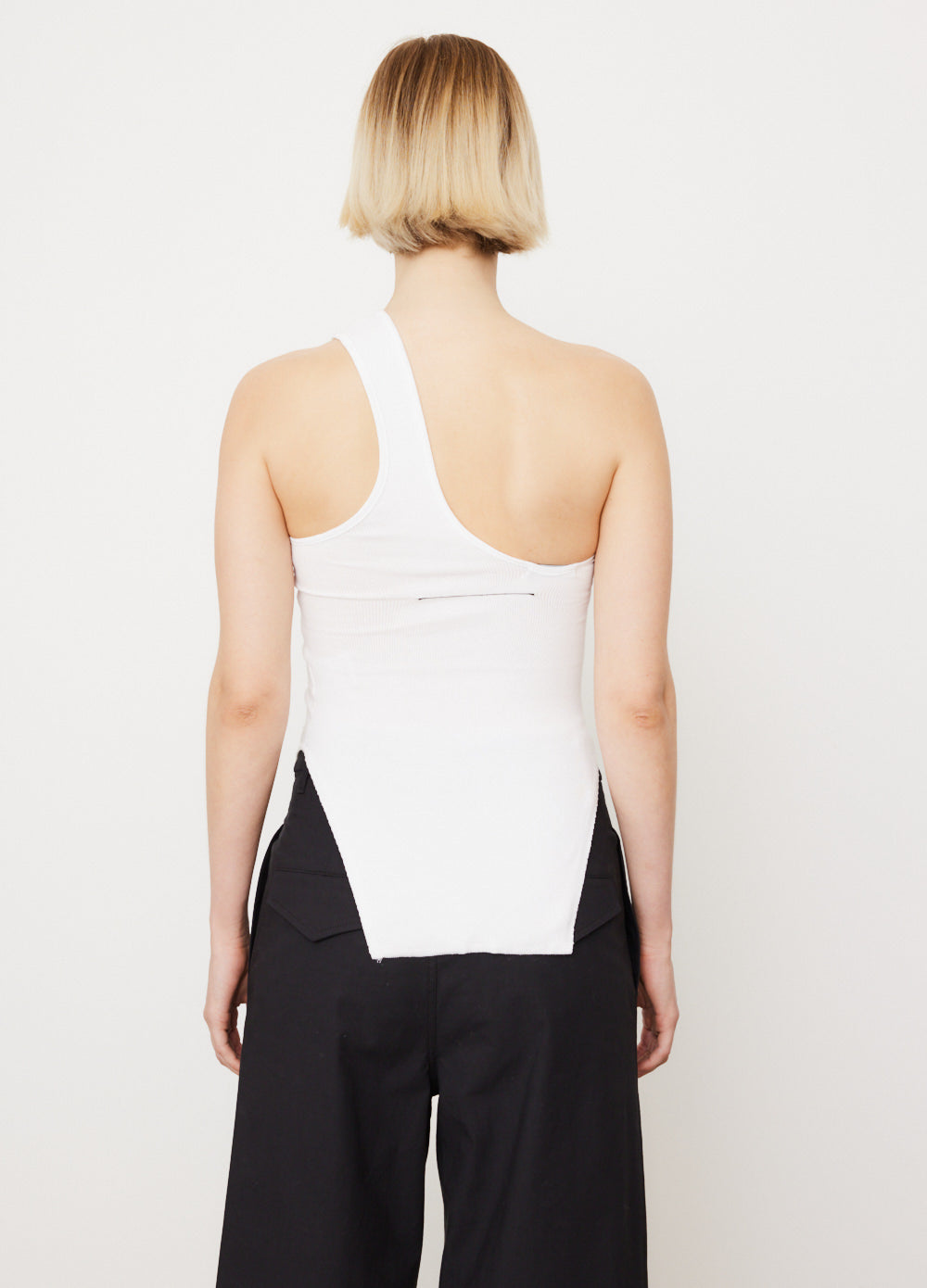 Open Back One Shoulder Tank