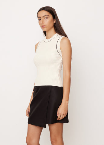 Ribbed Sleeveless Sweater