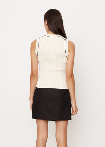 Ribbed Sleeveless Sweater