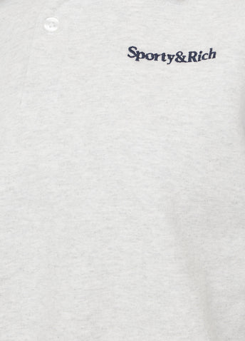 Serif Logo Embroidered Polo