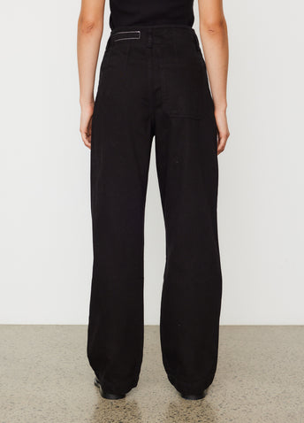 High-Rise Pleated Trousers