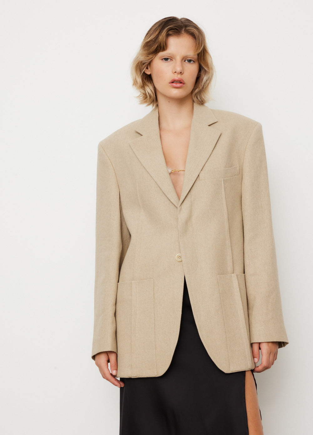 Veste blazer beige discount homme