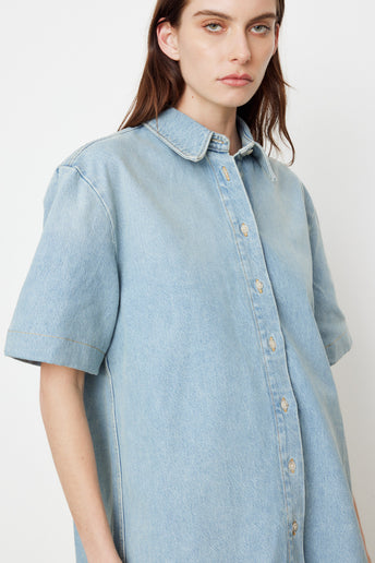 Denim Short Sleeve Shirt