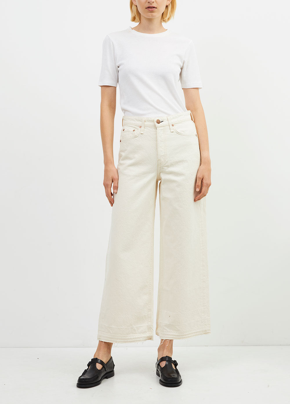 Outlet Rag & Bone Maya High Waist Wide Leg Ankle Jeans 25