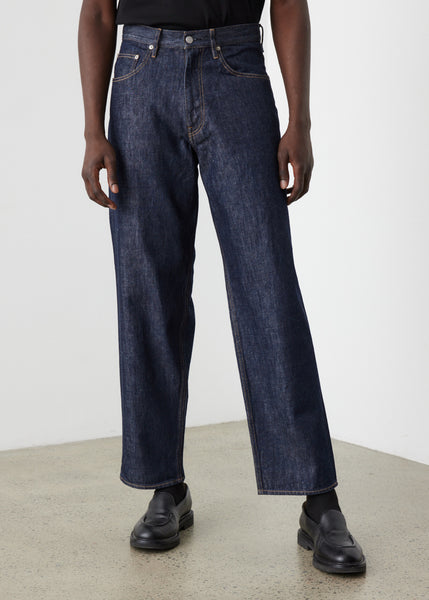 Hard Twist Denim Wide Pants