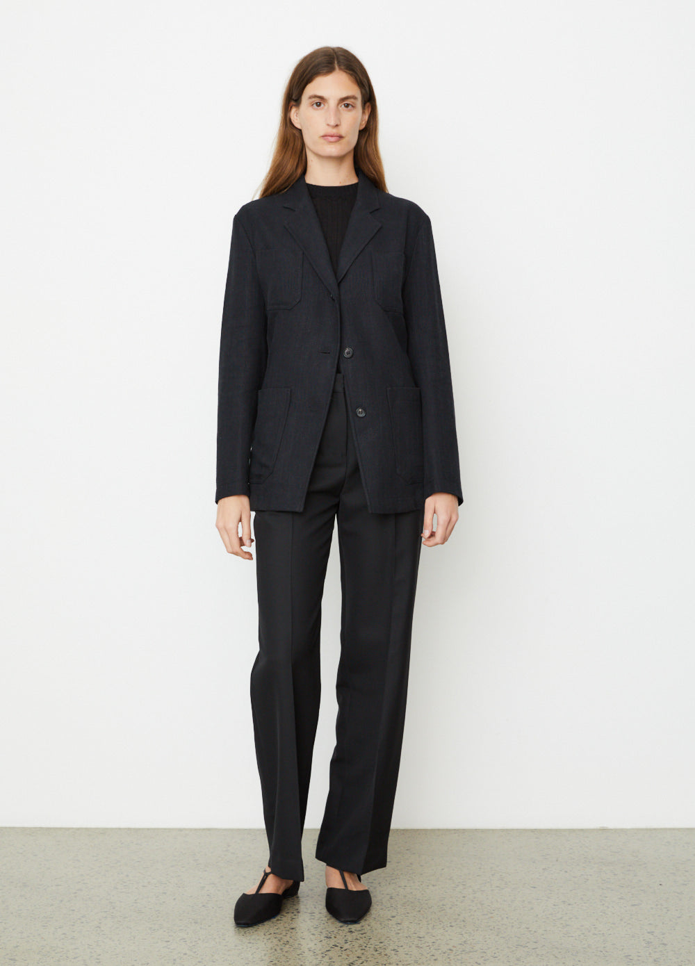 Slim Viscose Linen Blazer