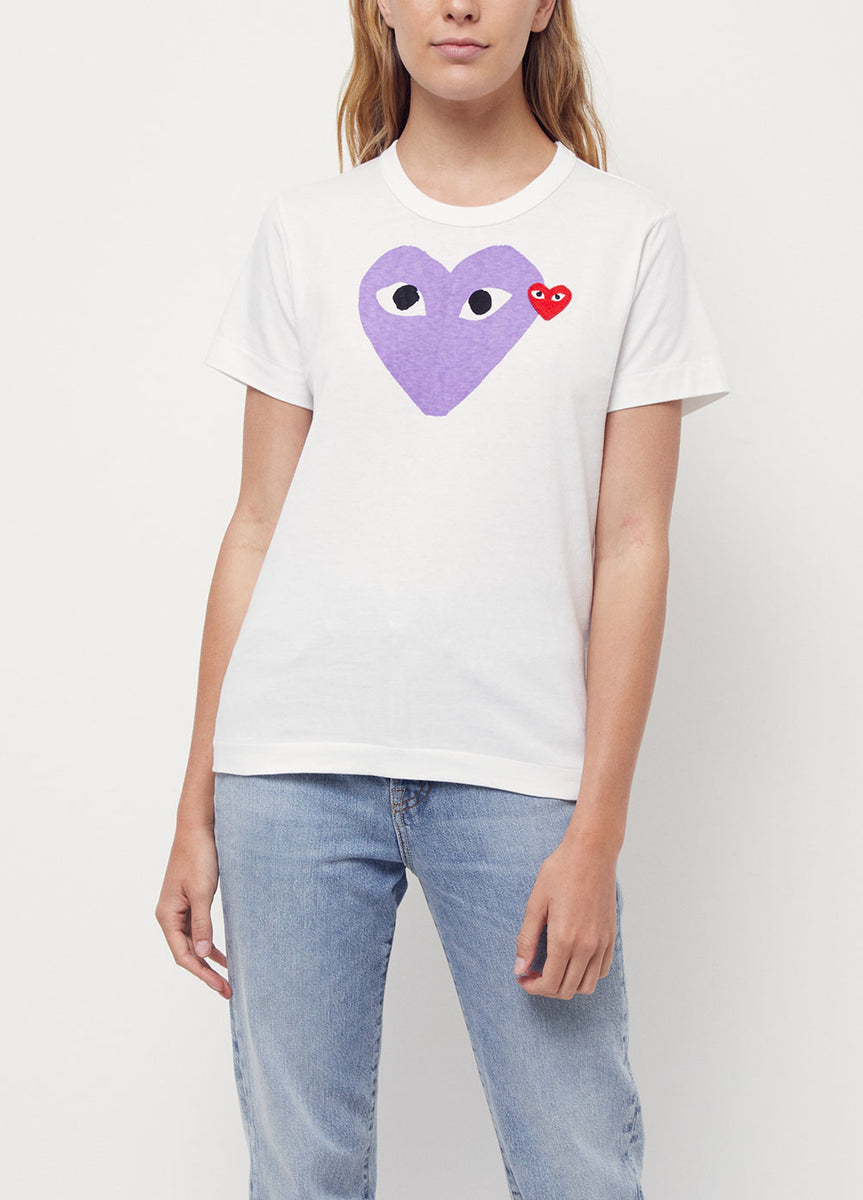 Comme des garçons t shirt clearance violet