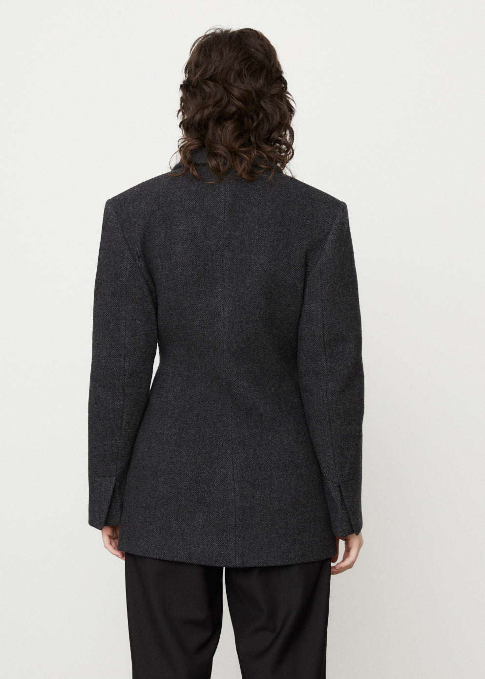 Twill Wool Suiting Blazer