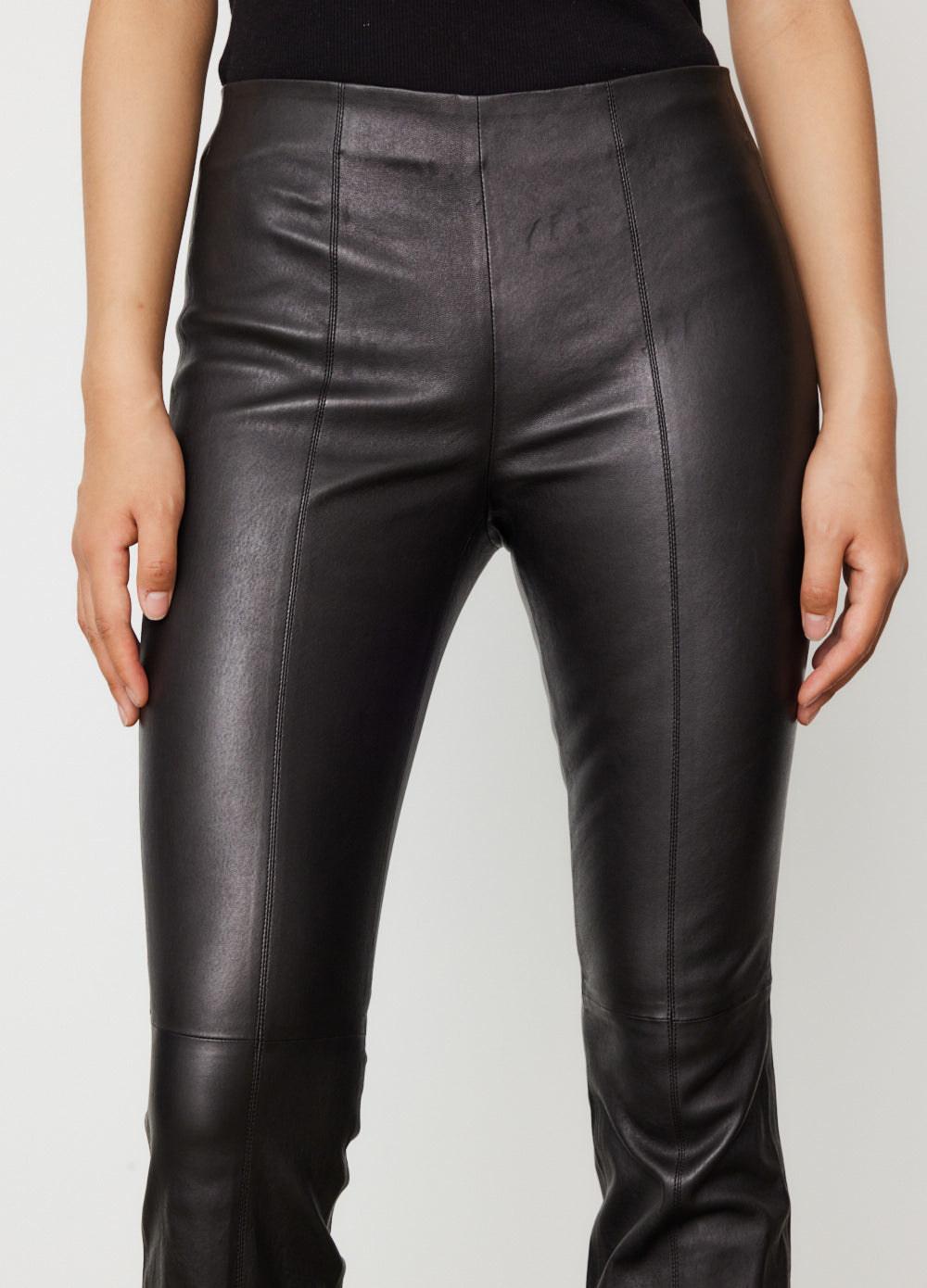 rag & bone Simone Leather Flared Pants