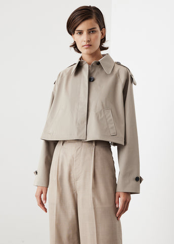 Cropped Trench Coat