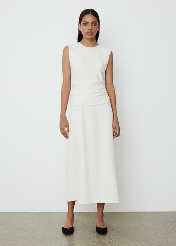 Wool Crepe Band Dress