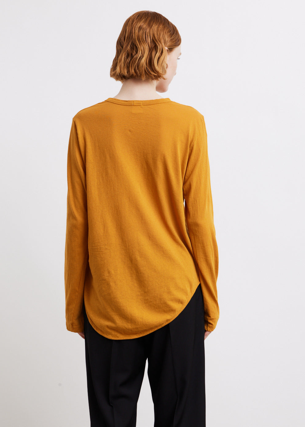 Regular Scoop Hem T-Shirt