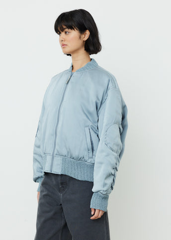 Olanik Light Wash Bomber Jacket