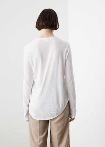 Regular Scoop Hem T-Shirt