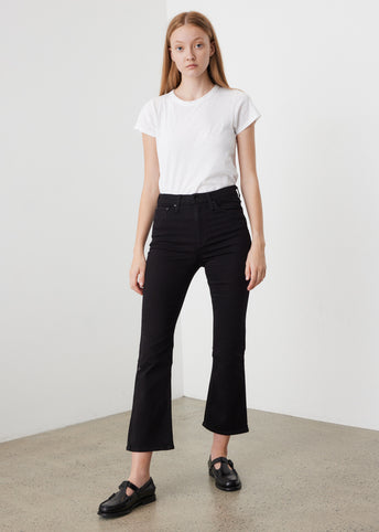 Nina High-Rise Ankle Flare Jeans