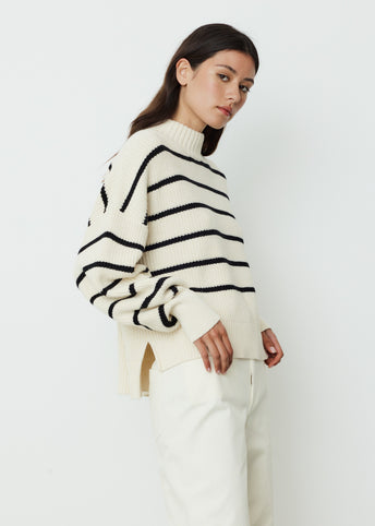 Caro Cropped Mock Sweater