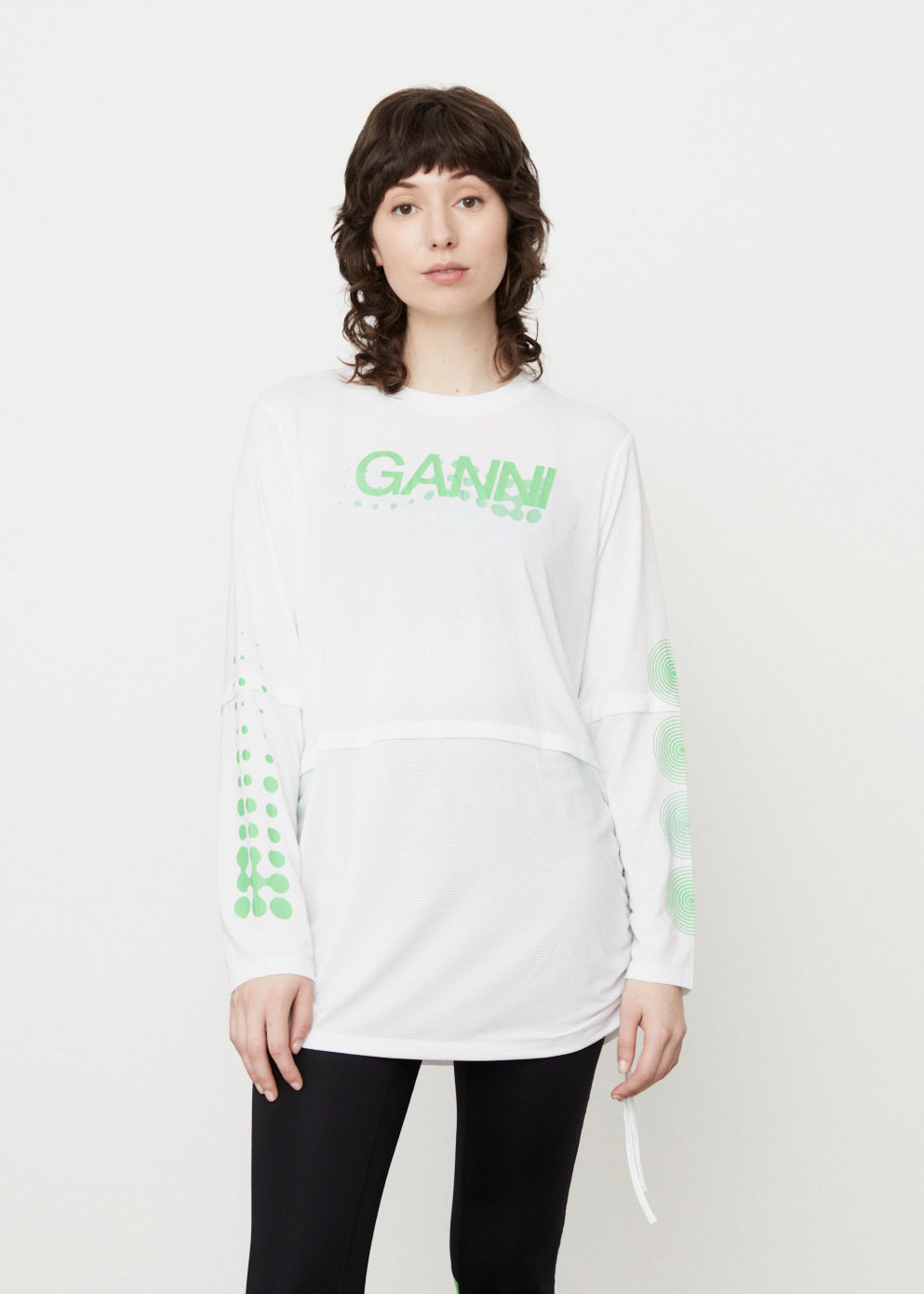 Active Mesh Layered Long Sleeve T-shirt