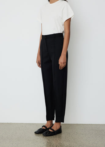 Sewn Pleat Wool Trousers