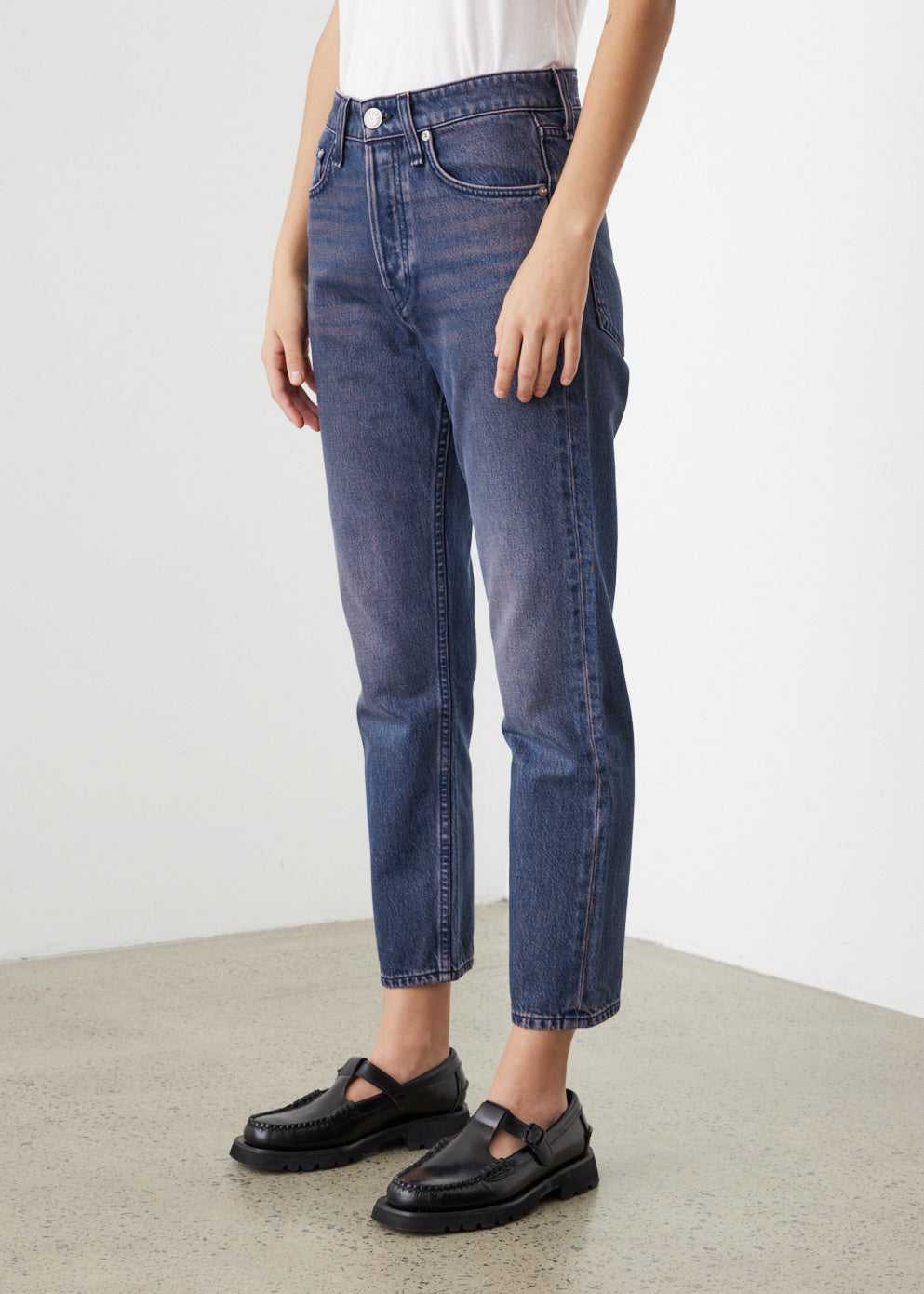 Maya High Rise Ankle Slim Jeans