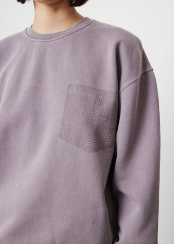 Faded Logo Pocket Sweatshirt