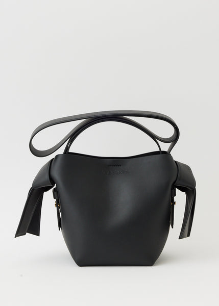RvceShops | Acne Studios Awen Plaque Face Tote Bag Black | Hourglass Top  Hand Tote