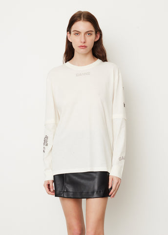 Light Jersey Layered Long Sleeve T-Shirt