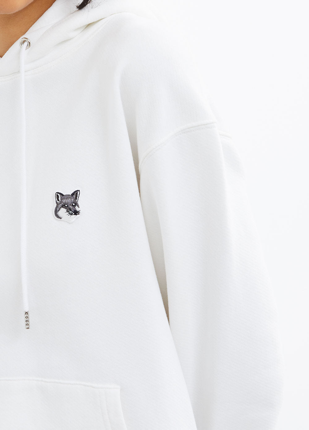 Grey Fox Head Hoodie