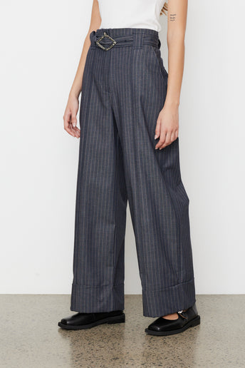 High waisted wide leg cheap striped pants