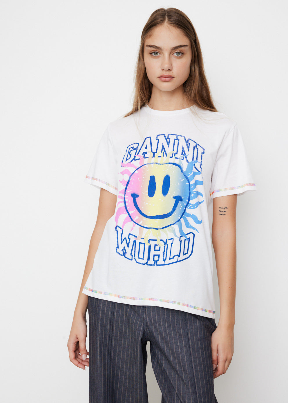 Light Jersey Smiley Relaxed T-Shirt