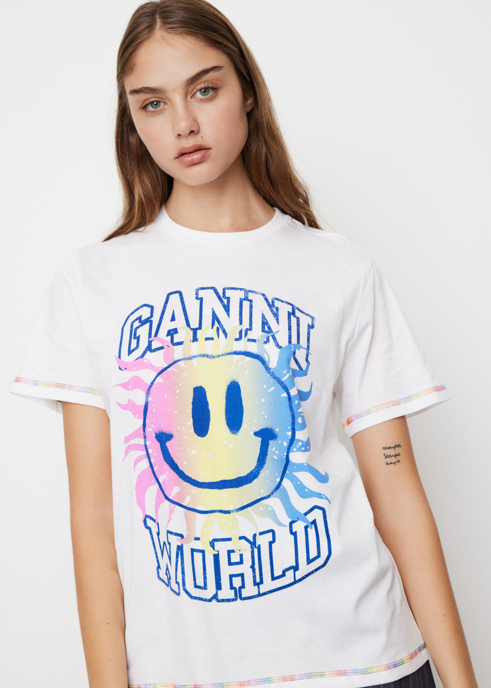 Light Jersey Smiley Relaxed T-Shirt