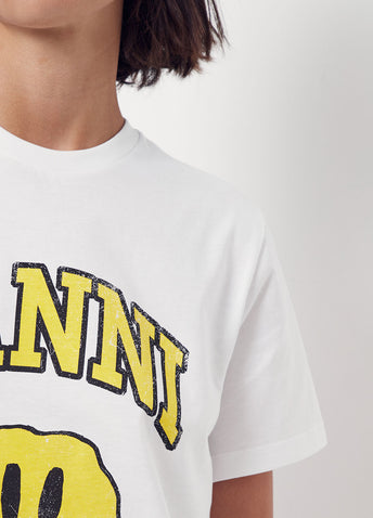 GANNI - White Smiley T-Shirt curated on LTK