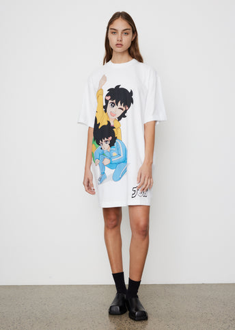 x Run Hany Print T-Shirt Dress